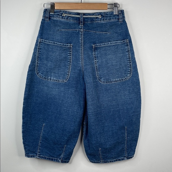 Free People Amanda Crop Barrel Jeans Size 25 - Picture 7 of 10